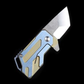 Titanium Alloy Folding Knife S35VN  Outdoor Self-defense Portable High Hardness Mini Folding Knife