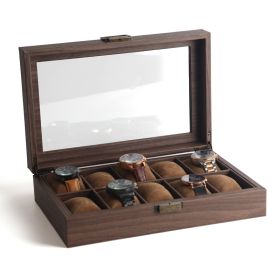 Wood Grain Leather 6-bit 10-bit 12-bit Watch Display Box