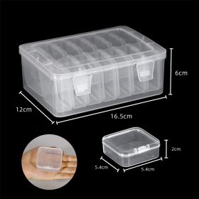 Plastic Mini Transparent With Hinged Cover And Rectangular Jewelry Box Sets