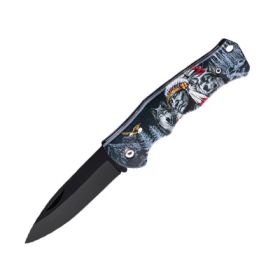 Multifunctional Portable Stainless Steel Knife Camping Folding Knife (Option: K01)