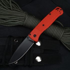 Outdoor Small Survival Folding Knife (Option: Red-Full edge)