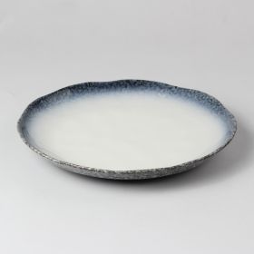 Ceramic Round Dinner Plate Iron Plate Features Japanese Style (Option: White-31x3.5cm)