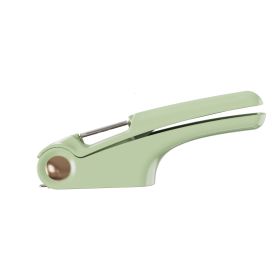 Manual Garlic Press Household Kitchen Gadgets (Color: Green)